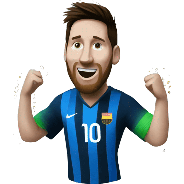 Messi winning world cup emoji