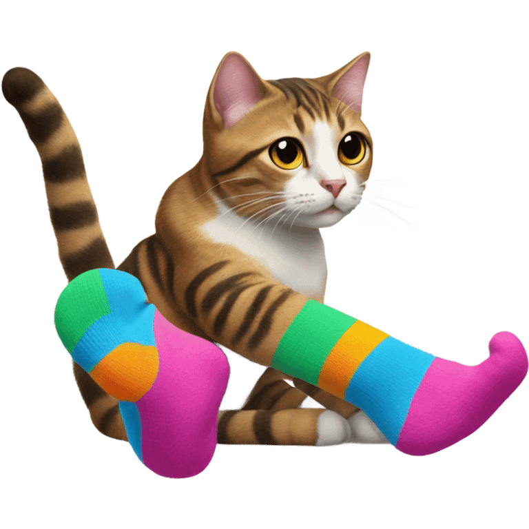 Cat with socks emoji