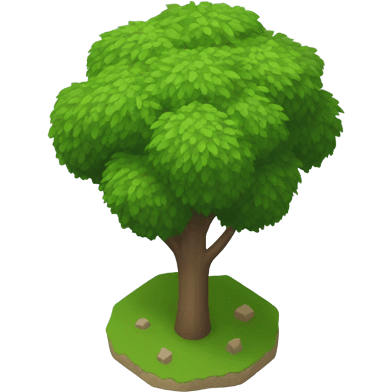 isometric bush emoji