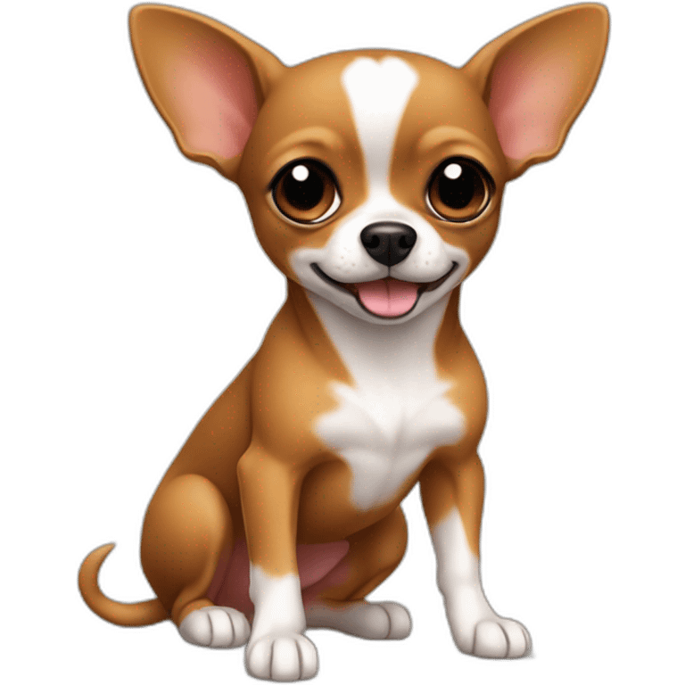 little dog pincher kinda chihuahua pure BROWN color  emoji