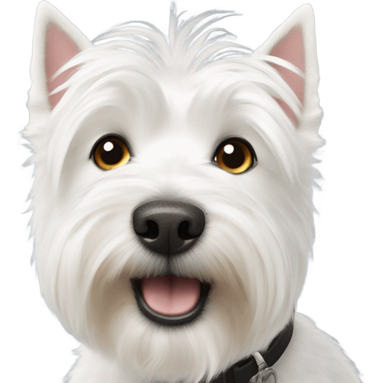 Westie dog face emoji