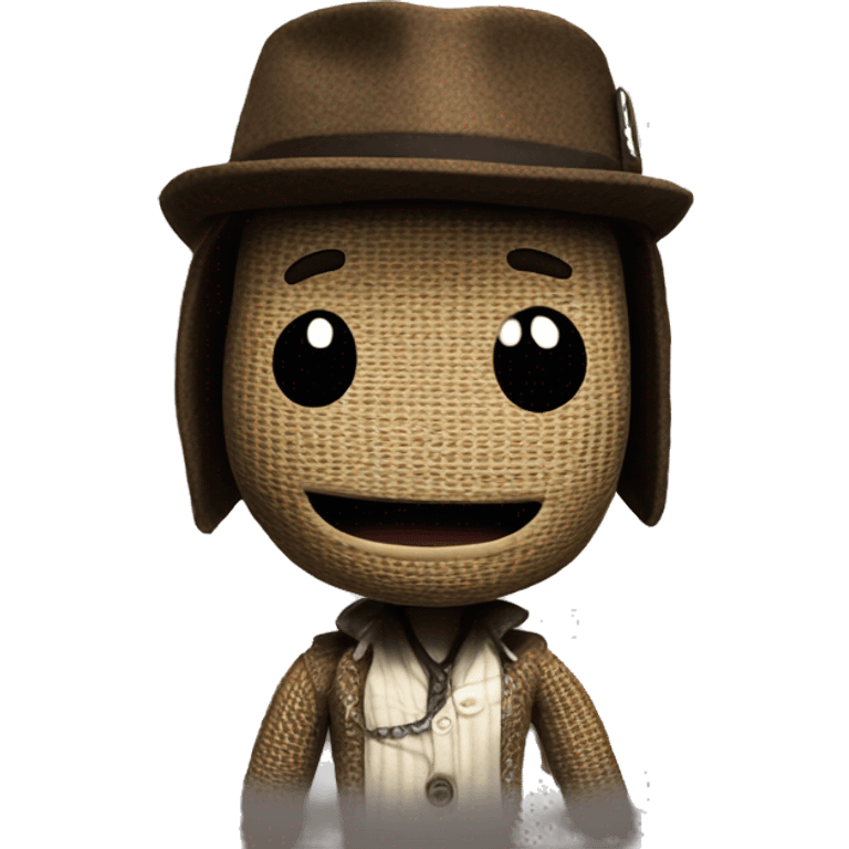 sackboy from littlebigplanet for the playstation three emoji