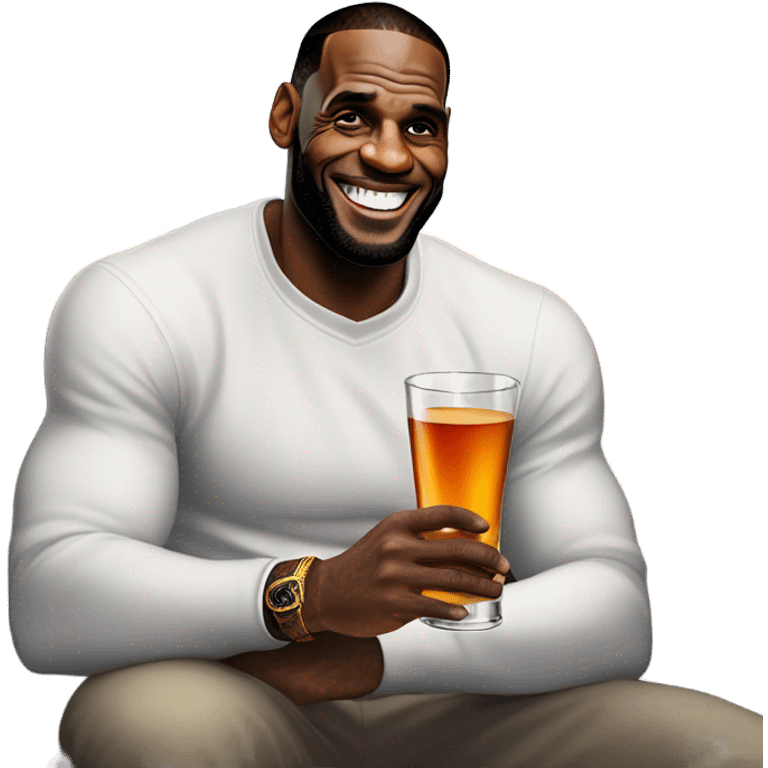 Lebron drinking henny pls  emoji