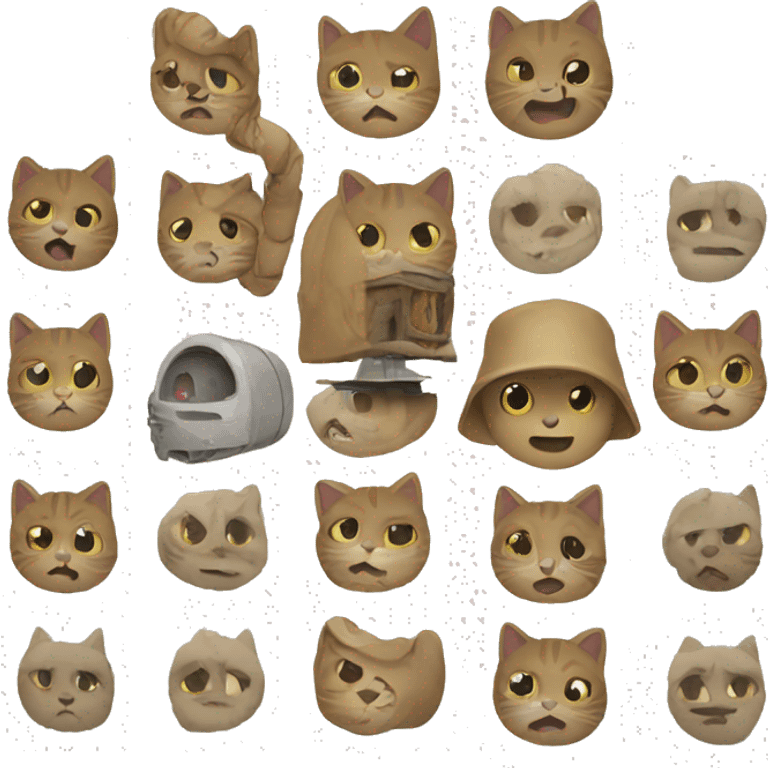 Un chat fort emoji