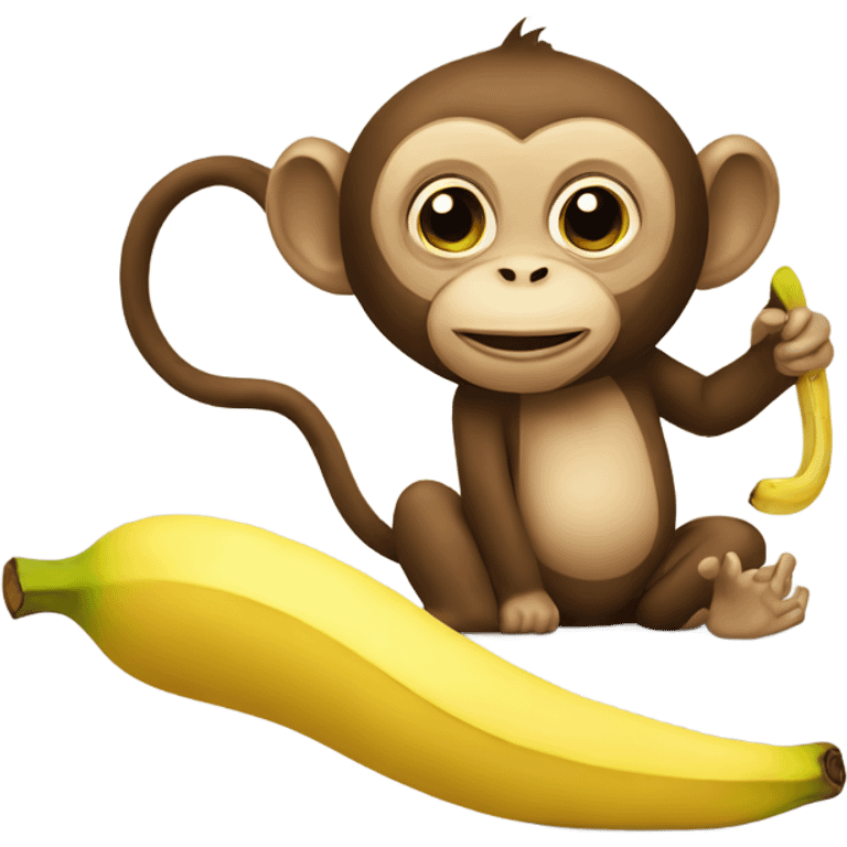 monkey and banana emoji