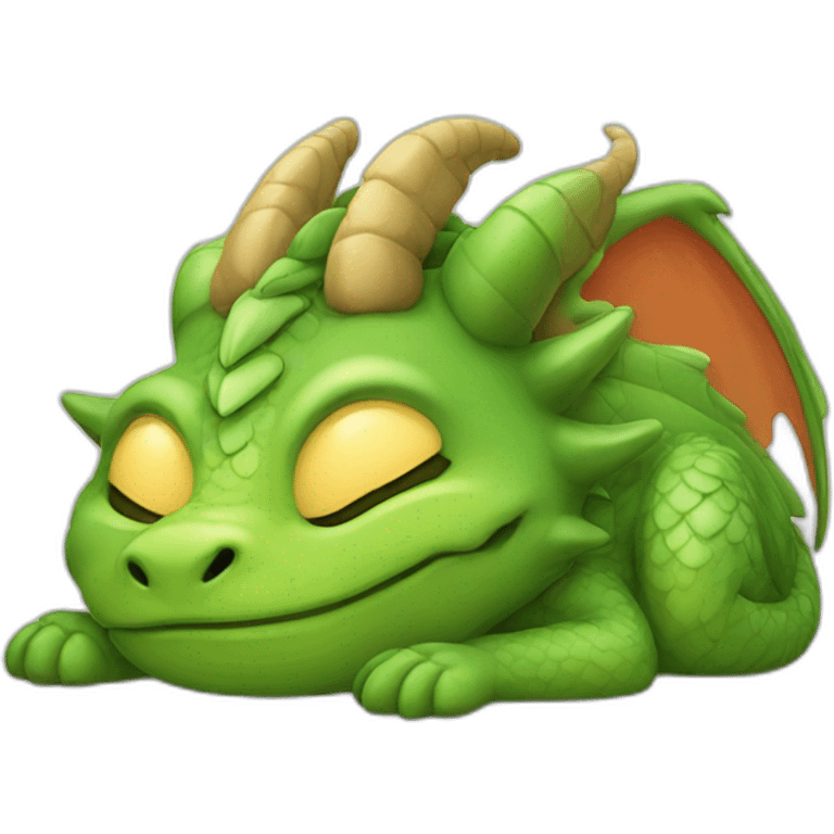 Dragon sleeping  emoji