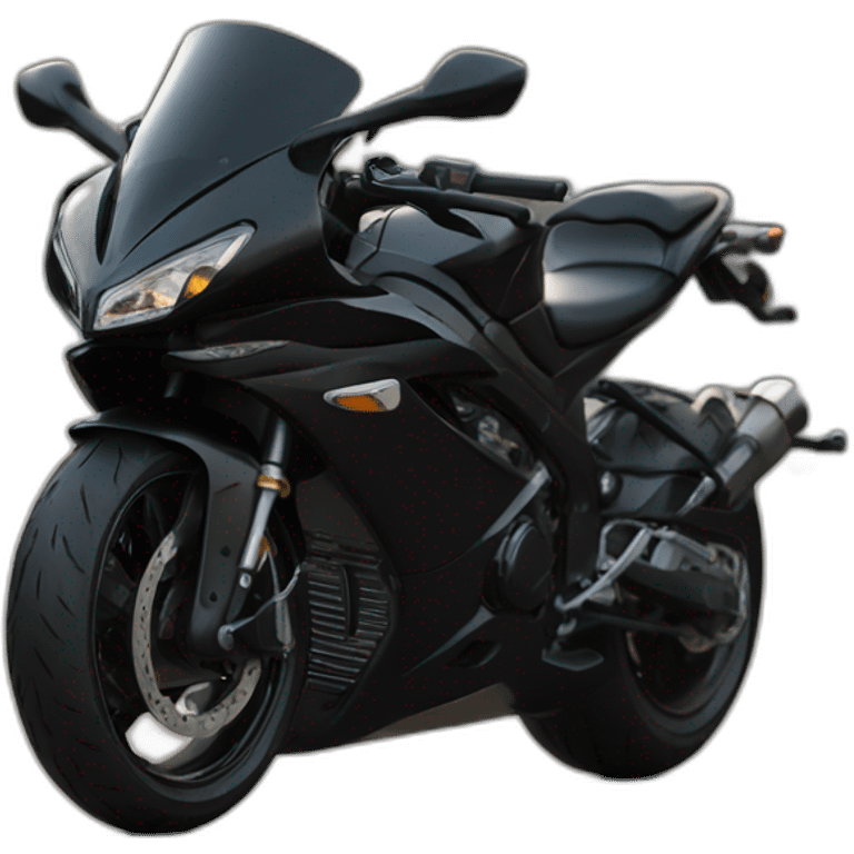 ultra-powerful black motorbike emoji