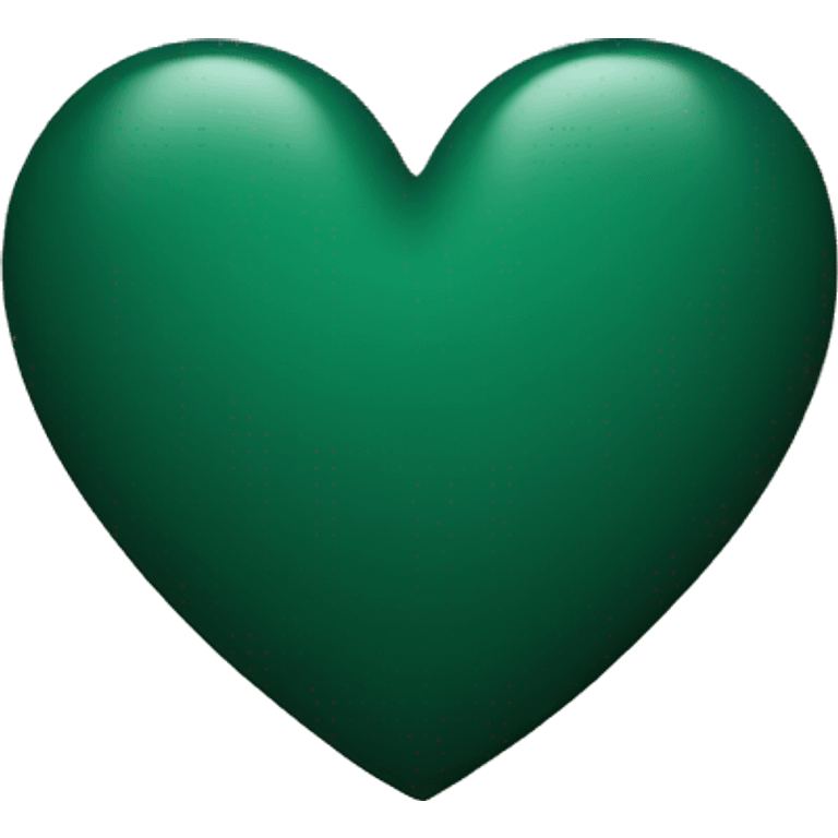 Dark green heart emoji emoji