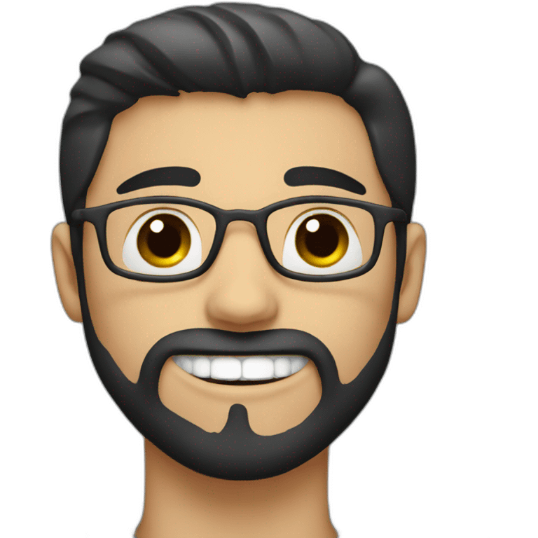 Dental Student with a black beard emoji