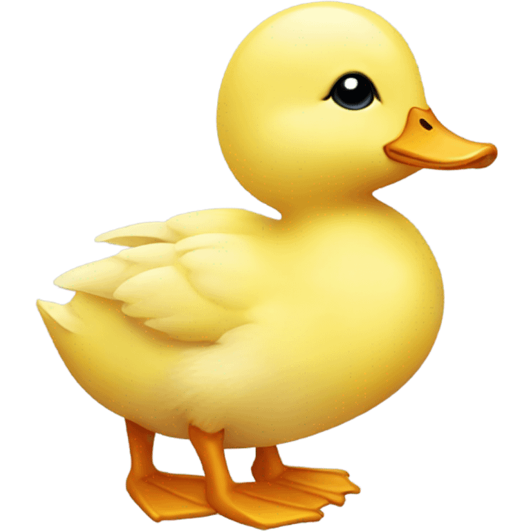 a cute pick duck emoji