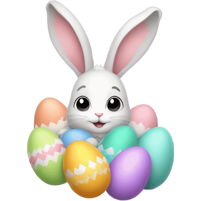 Rabbit Easter cute emoji