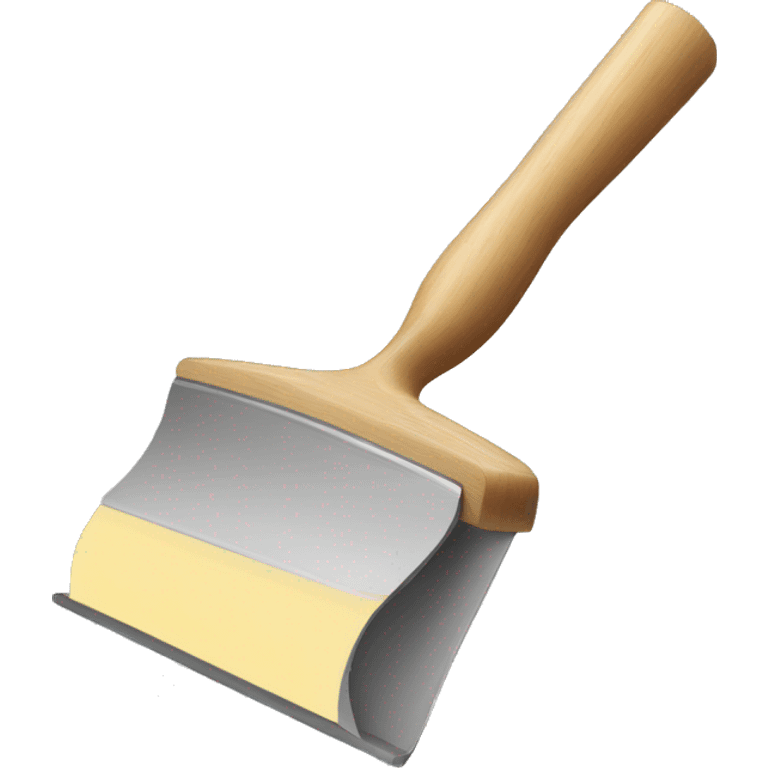 squeegee with long wooden handle emoji