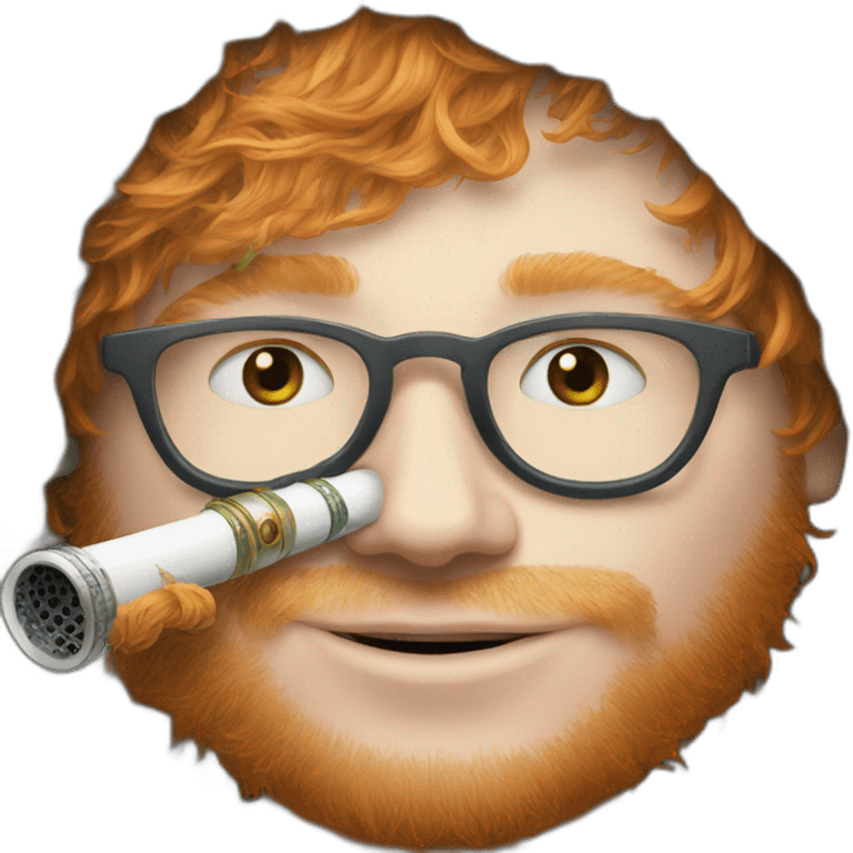 Ed sheeran smokes hookah emoji