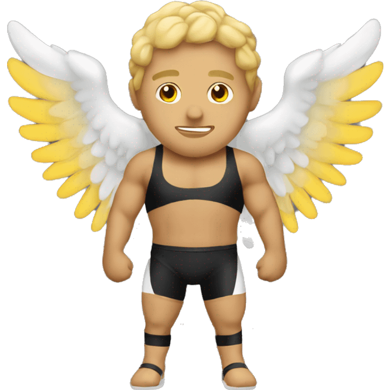 Wrestler angel emoji