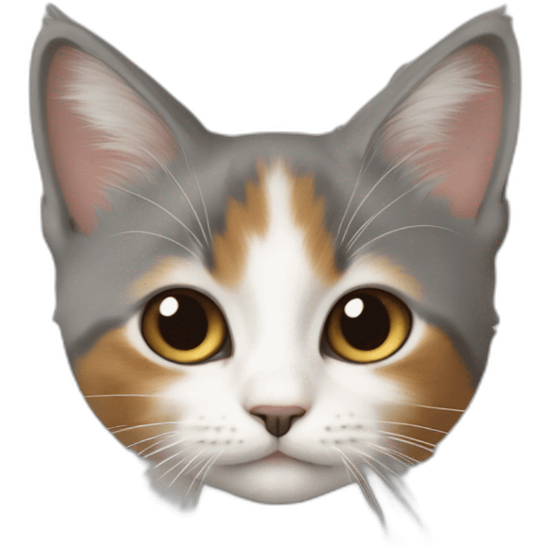 Bébé chat roux et blanc emoji