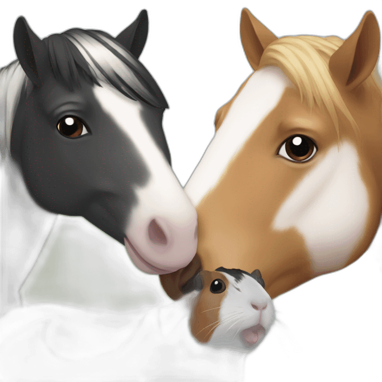 Horse and  guinea pig emoji