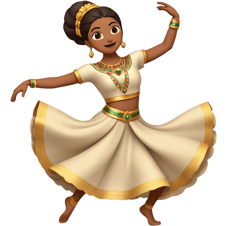 Cinematic Realistic Sirtaki Dance Pop Culture Emoji, showcasing energetic traditional dance movements rendered with dynamic, rhythmic lighting and expressive detail. emoji