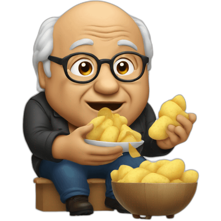 danny devito eating potatoes emoji