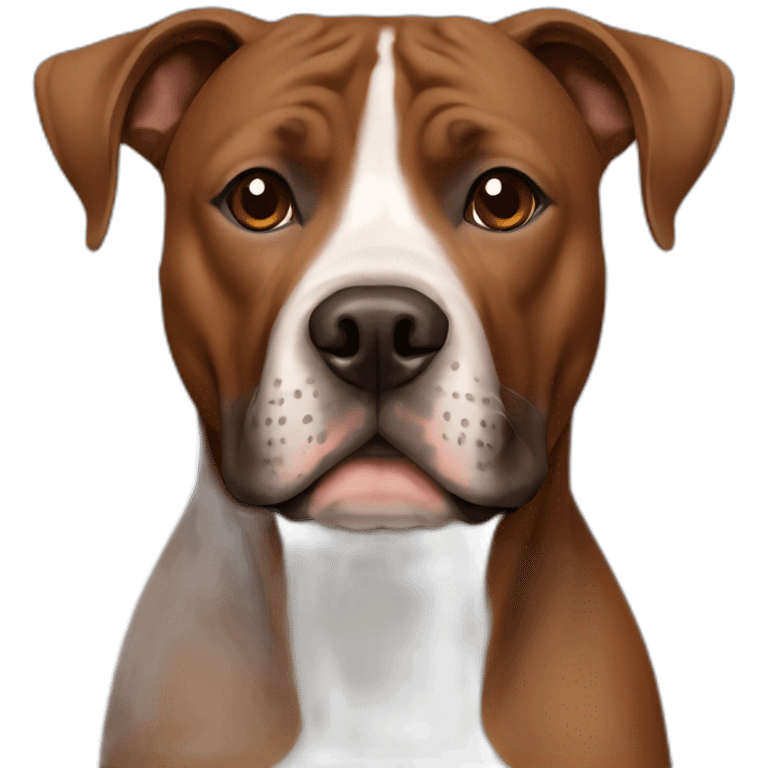 Brown Staffordshire terrier emoji