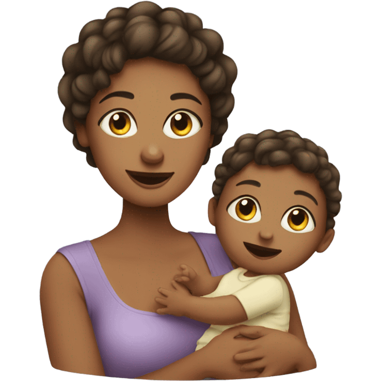 Mum daughter and baby emoji