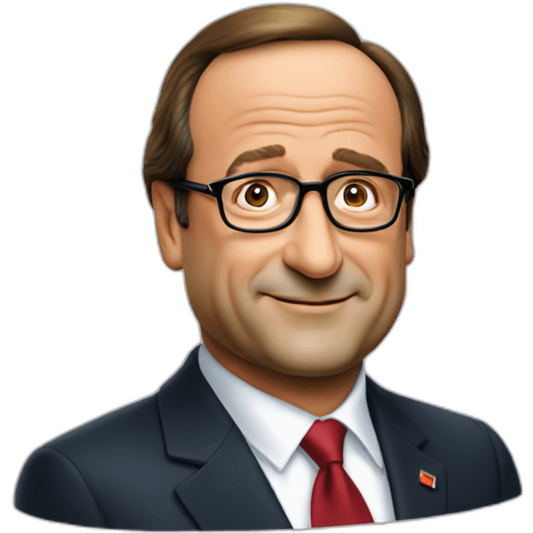 francois hollande de face emoji