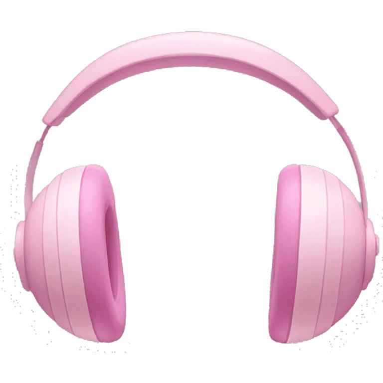 Soft pink headphones emoji