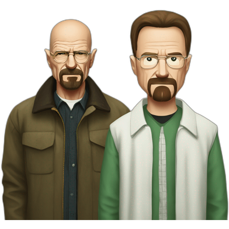 Walter White, standing next to Jesse Pinkman emoji