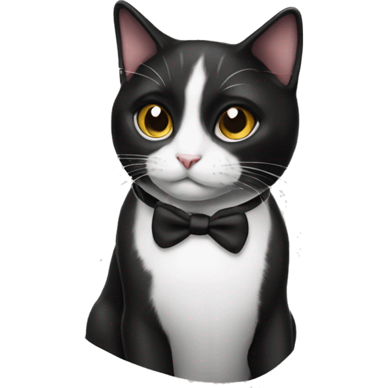 Tuxedo cat  emoji