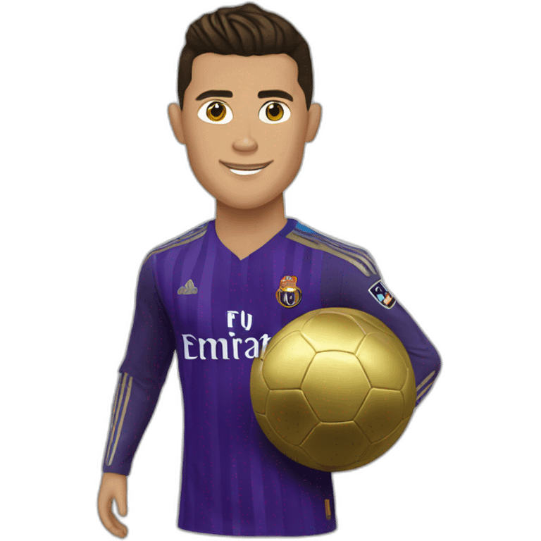 Cristiano Ronaldo ballon d'or  emoji