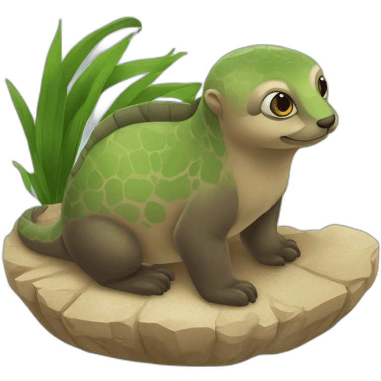 Tortu sur loutre emoji