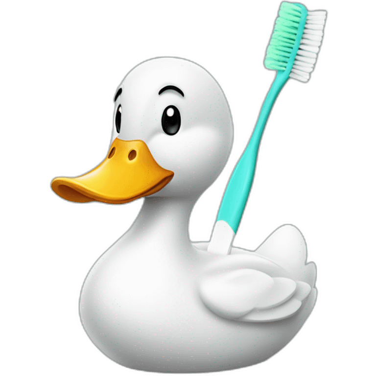 Duck toothbrush  emoji