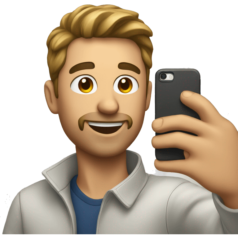  man taking a selfie emoji