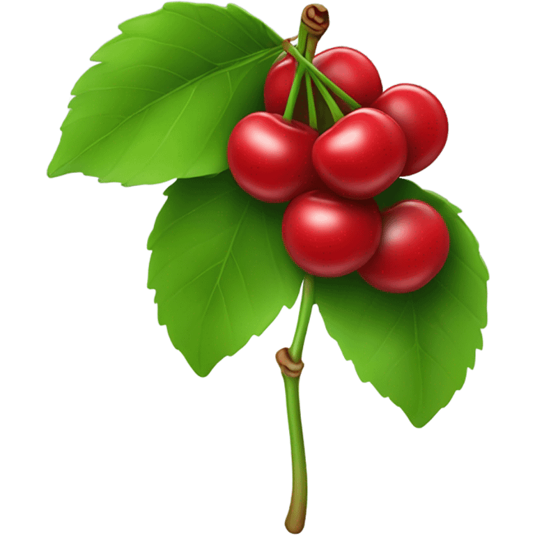 Cherries on a stem emoji