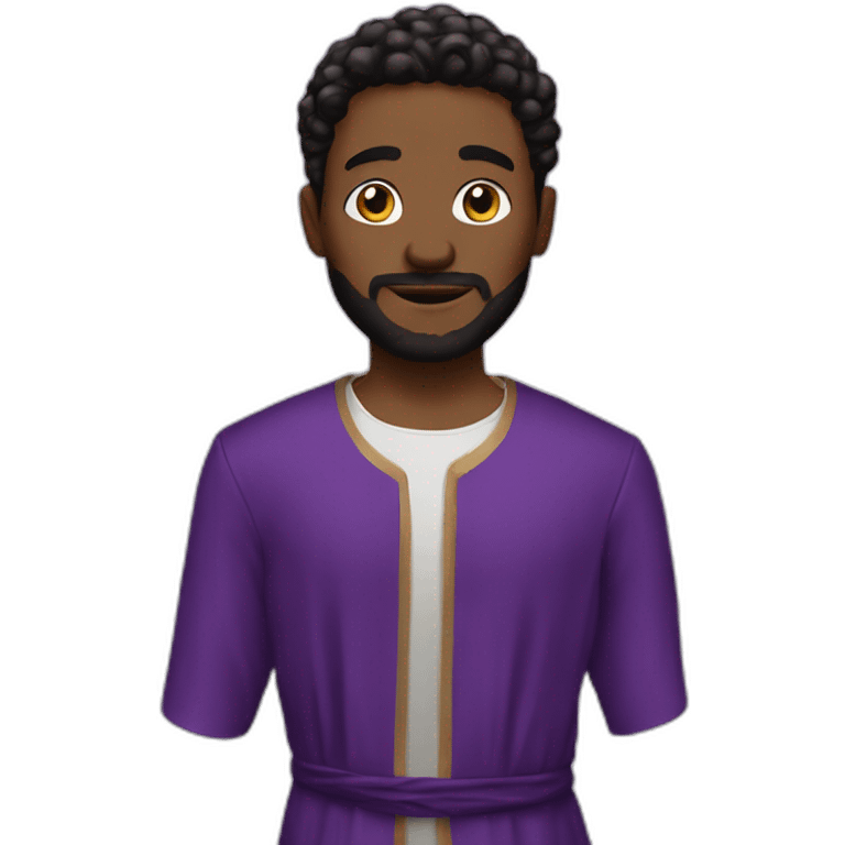 Biblical Aaron's stylish purple garments emoji