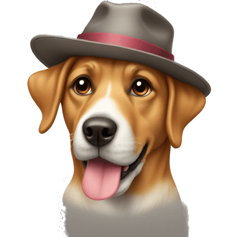 dog with hat emoji