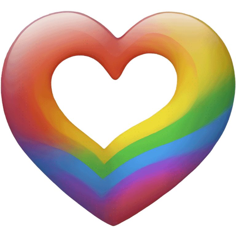 A rainbow heart emoji