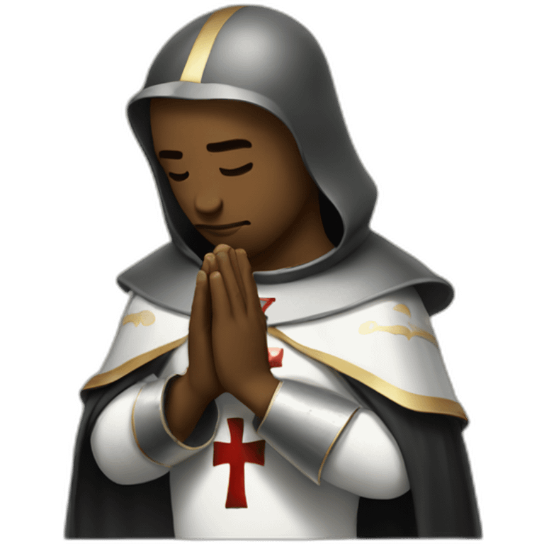 Knights Templar praying emoji