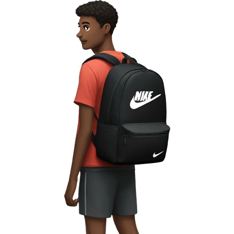 Nike bagpack black  emoji