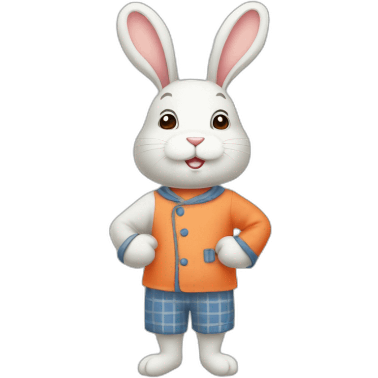 Lapin mignon and pajamas carotte emoji