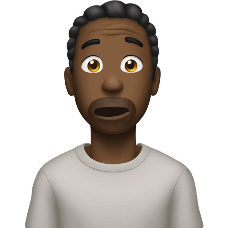 Travis Scott telling someone to be quiet  emoji