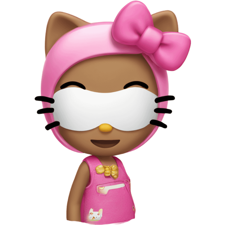 Hello kitty as a model  emoji