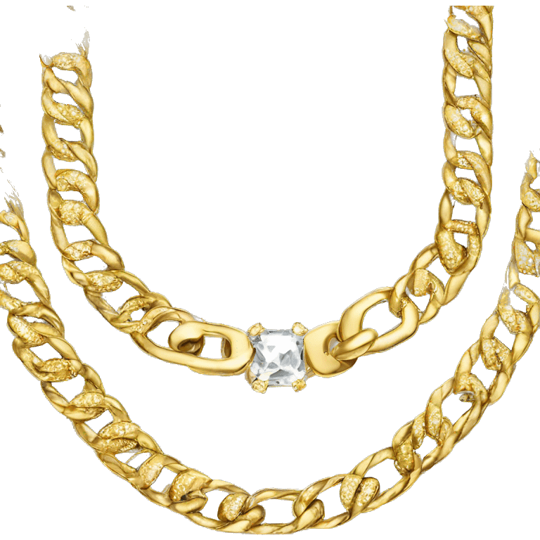 diamond cuban link chain emoji