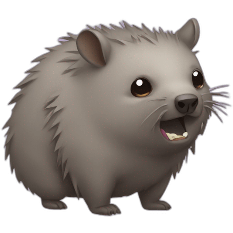 Shredded wombat emoji