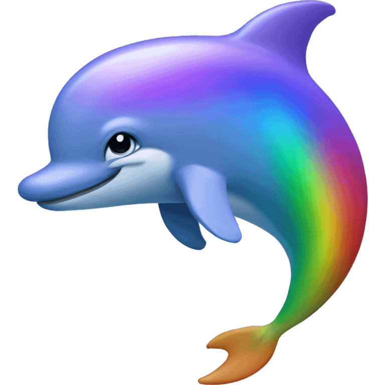 delphin rainbow emoji