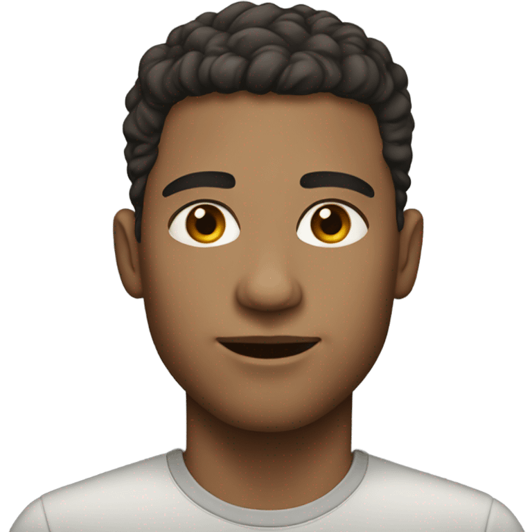 portrait of a light-skinned male emoji