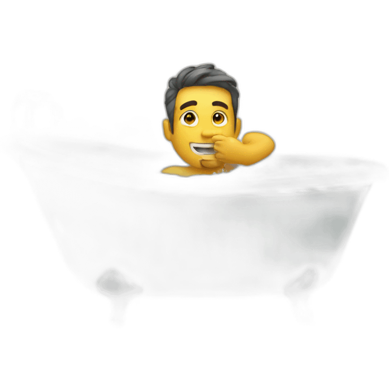 man bathtub emoji