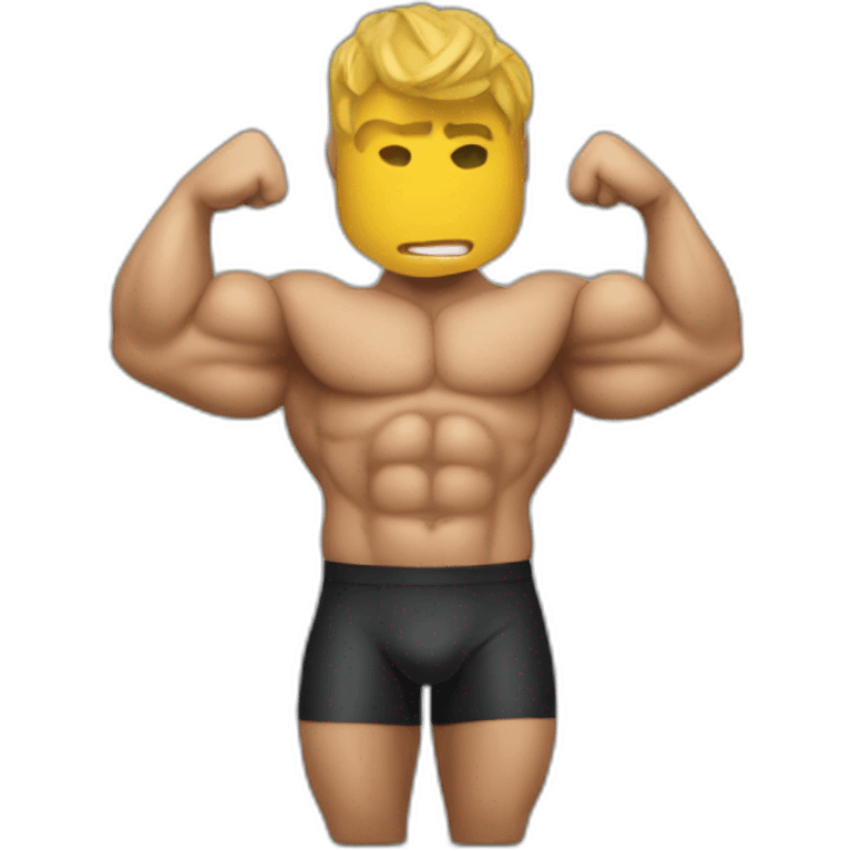 Latex bodybuilder emoji