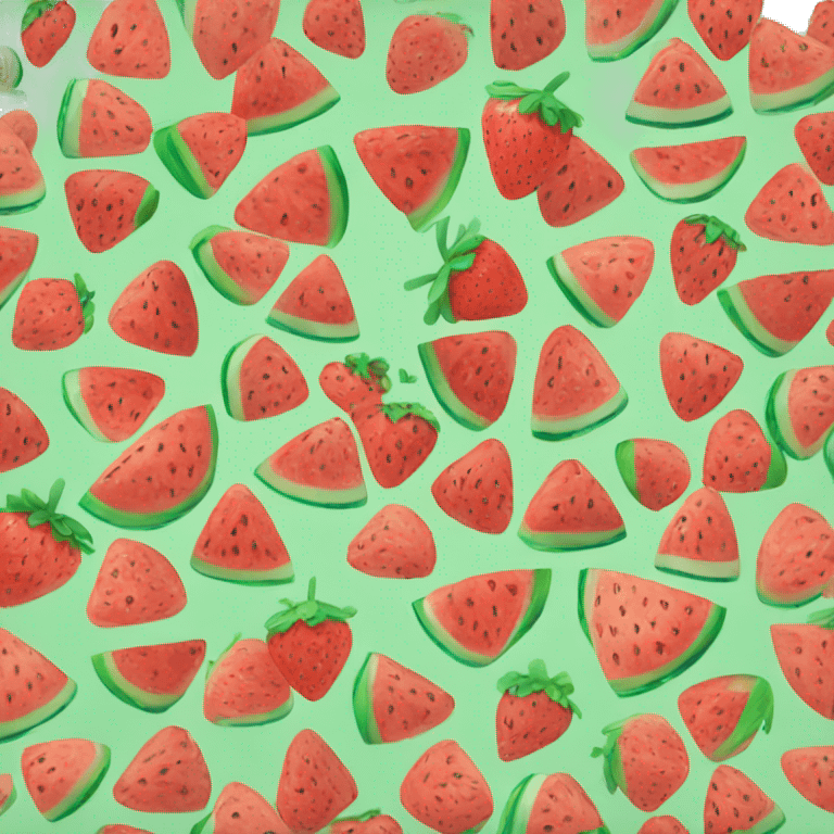 strawberry mix watermelon emoji