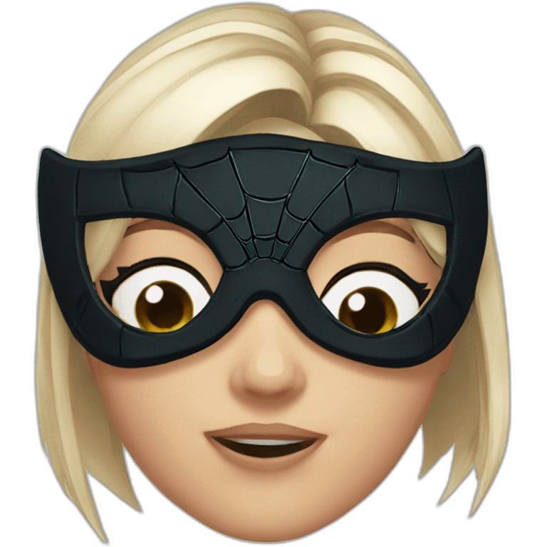 Gwen spiderverse mask emoji