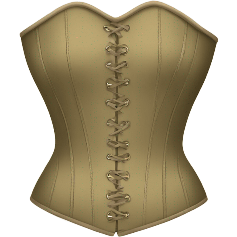 olive beige corset  emoji